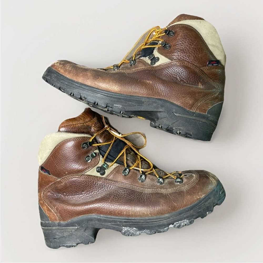 Columbia Elkridge Boots Men's Brown Outdoor Hiking Sz 15 Omni Tech Waterproof